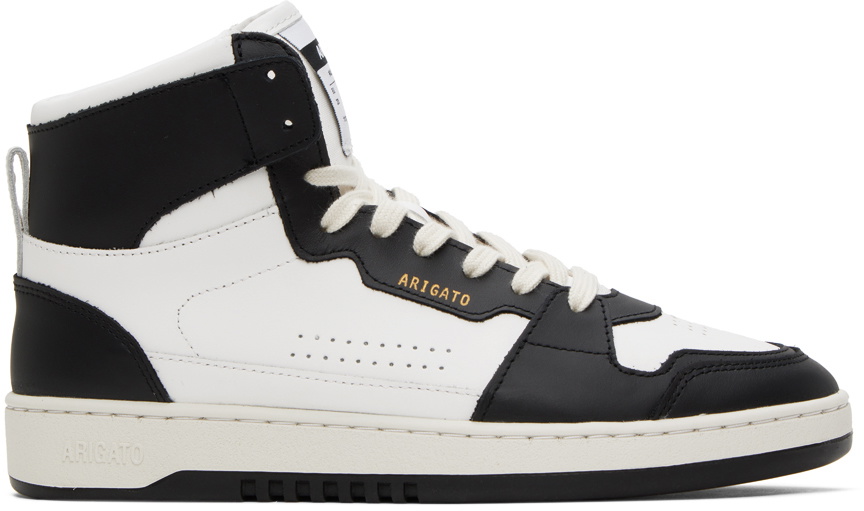 Axel Arigato White & Black Dice Hi Sneakers Axel Arigato