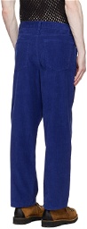Adsum Blue Five-Pocket Trousers
