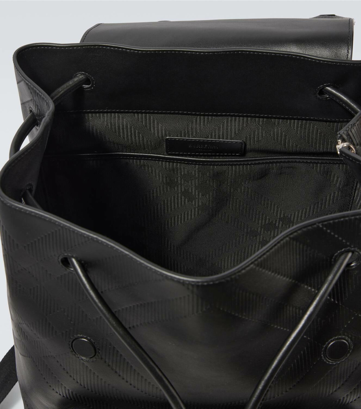 Burberry Burberry Check leather backpack