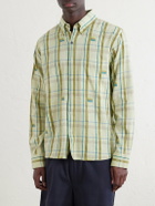 Kardo - Ronald Embroidered Checked Cotton Shirt - Green