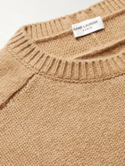SAINT LAURENT - Camel Hair Sweater - Brown