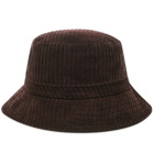 A.P.C. Men's Mark Corduroy Bucket Hat in Brown