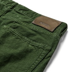 Incotex - Slim-Fit Stretch Cotton-Corduroy Trousers - Green