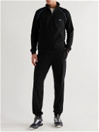 Hugo Boss - Logo-Embroidered Stretch-Cotton Jersey Track Jacket - Black