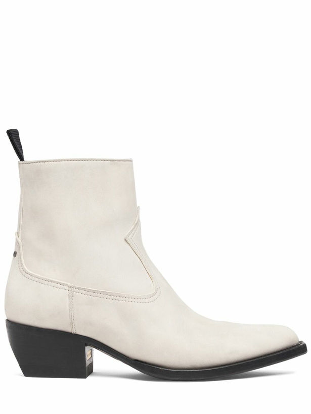 Photo: GOLDEN GOOSE 45mm Debbie Leather Ankle Boots