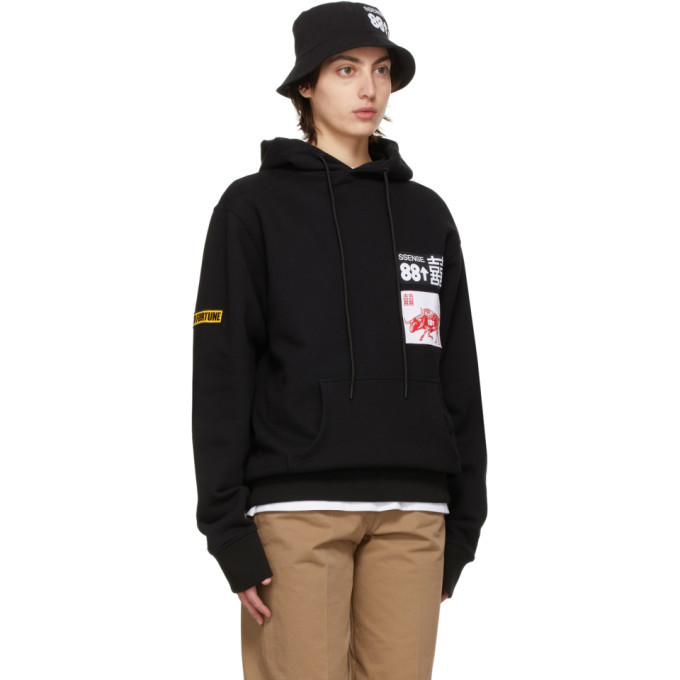 SSENSE WORKS SSENSE Exclusive 88rising Black Patch Hoodie