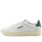 Autry Men's Dallas Low Sneakers in White/Green