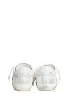 Philippe Model Prsx Low Sneakers In Silver Suede And Leather