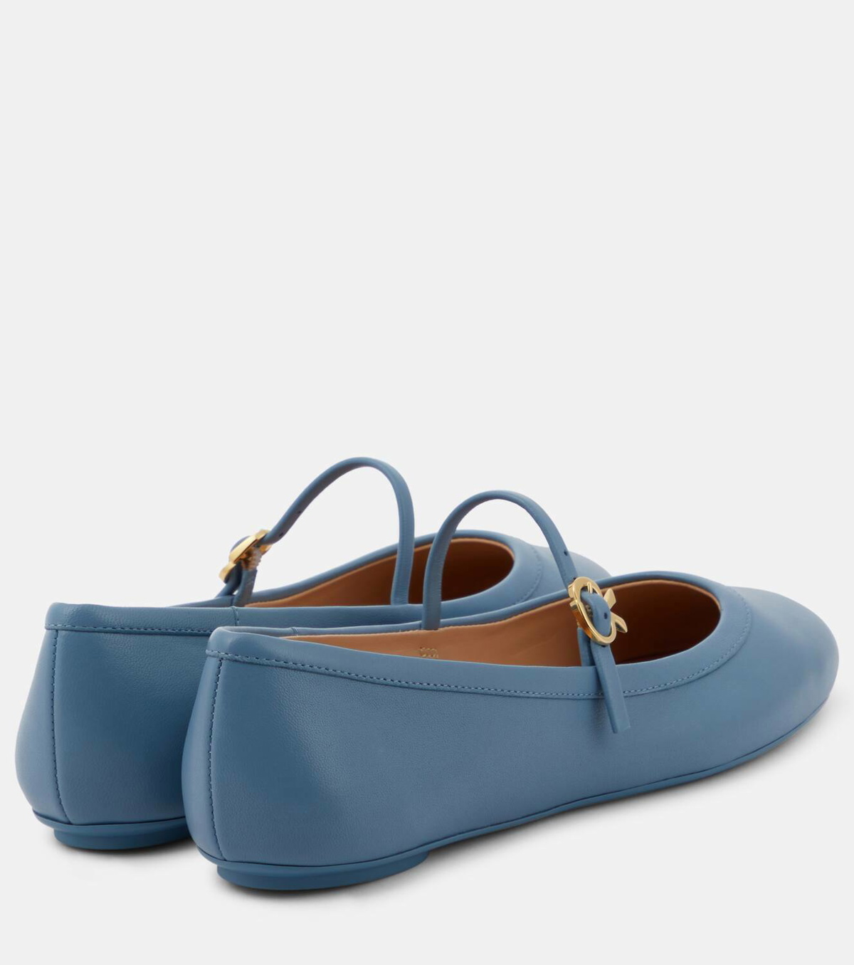 Gianvito Rossi Carla leather Mary Jane flats Gianvito Rossi