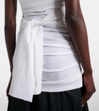 Proenza Schouler Lena strapless cotton-blend top