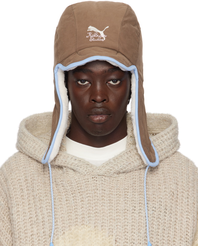 Photo: KidSuper Brown PUMA Edition Trapper Cap