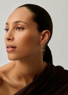 Missoma T-bar 18ct Gold Plated Drop Earrings - One Size
