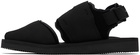 Suicoke Black HAKU-ab Sandals