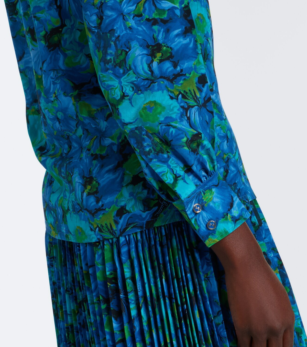 Gucci Floral silk georgette blouse