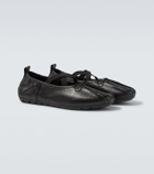 Simone Rocha Ballerina Grip leather flats