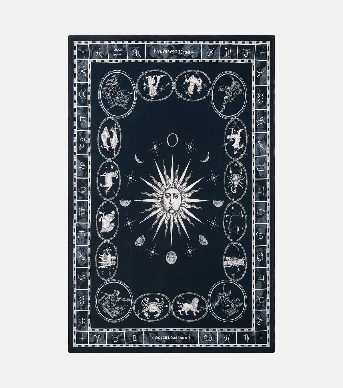 Dolce&Gabbana Casa Zodiaco silk and wool blanket