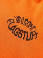 Flagstuff - Logo-Print Cotton-Jersey Hoodie - Orange
