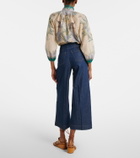 Zimmermann Aster cropped flared jeans