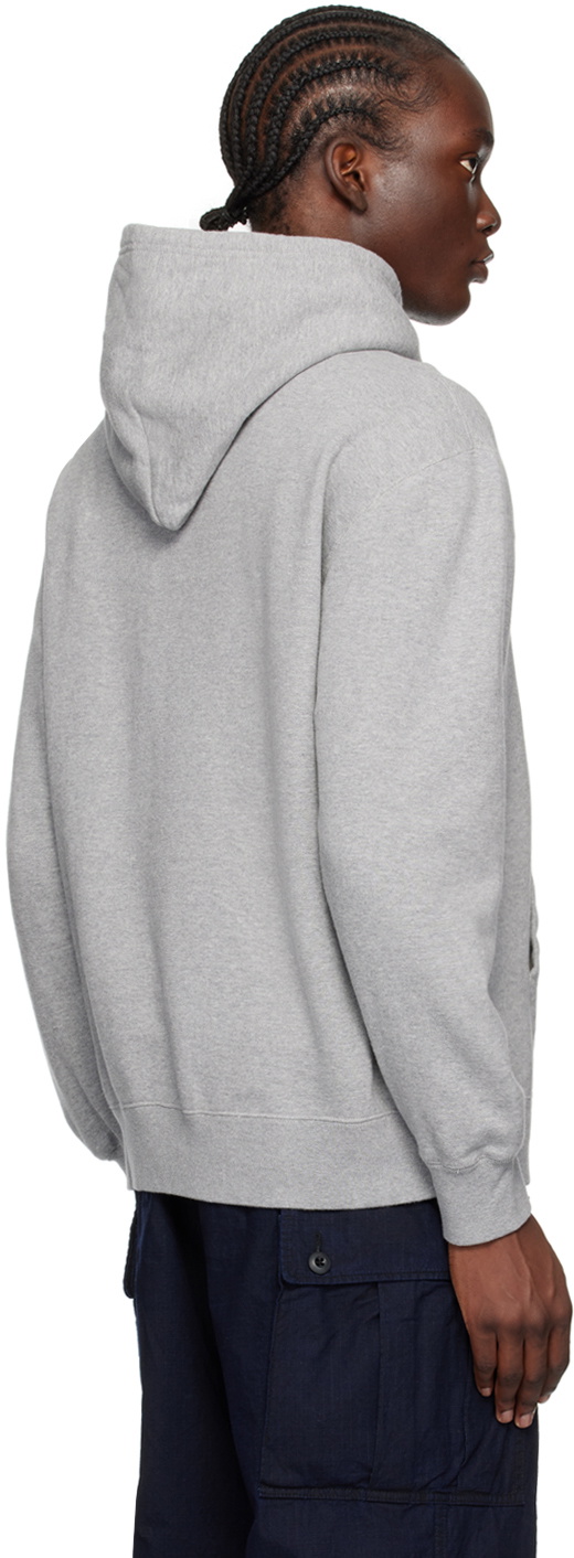 BEAMS PLUS Gray Cotton Hoodie