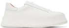 Jil Sander White Low-Top Platform Sneakers