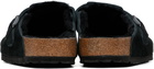 Birkenstock Black Regular Boston Shearling Loafers