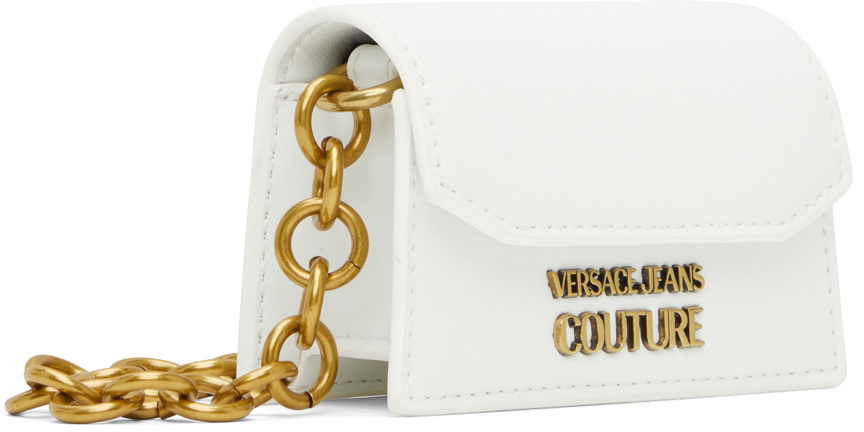 Buy Versace Jeans White Chain Crossbody Bag Online - 335874