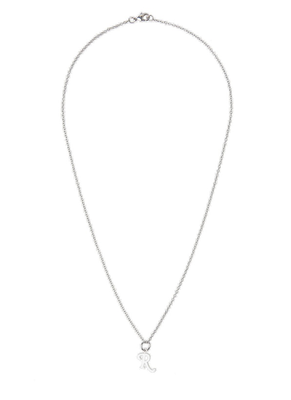 Photo: R Pendant Necklace in White