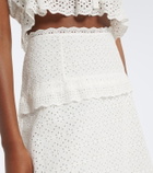 Ulla Johnson Violetta broderie anglaise midi skirt