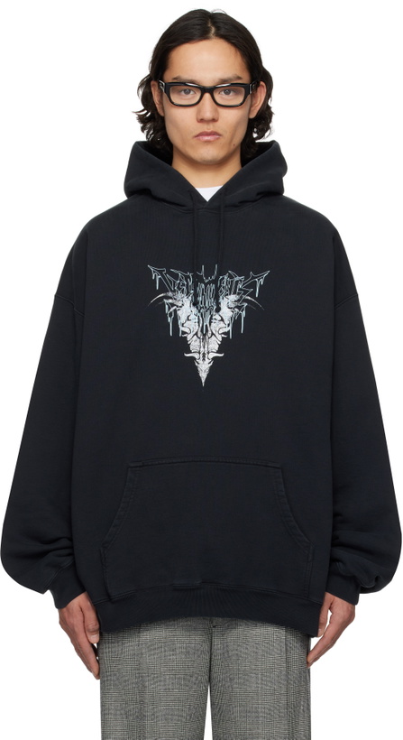 VETEMENTS Black Global Mind Fuck Hoodie Vetements