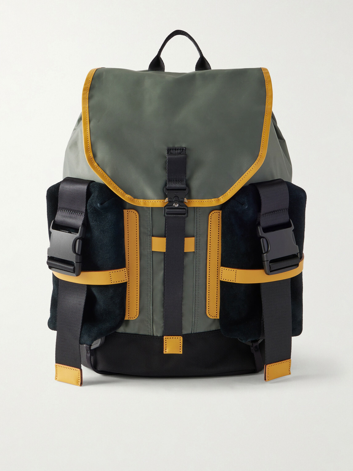 Master-Piece - Leather and Suede-Trimmed CORDURA® Backpack