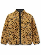 Wacko Maria - Reversible Leopard-Print Fleece and Ripstop Jacket - Orange