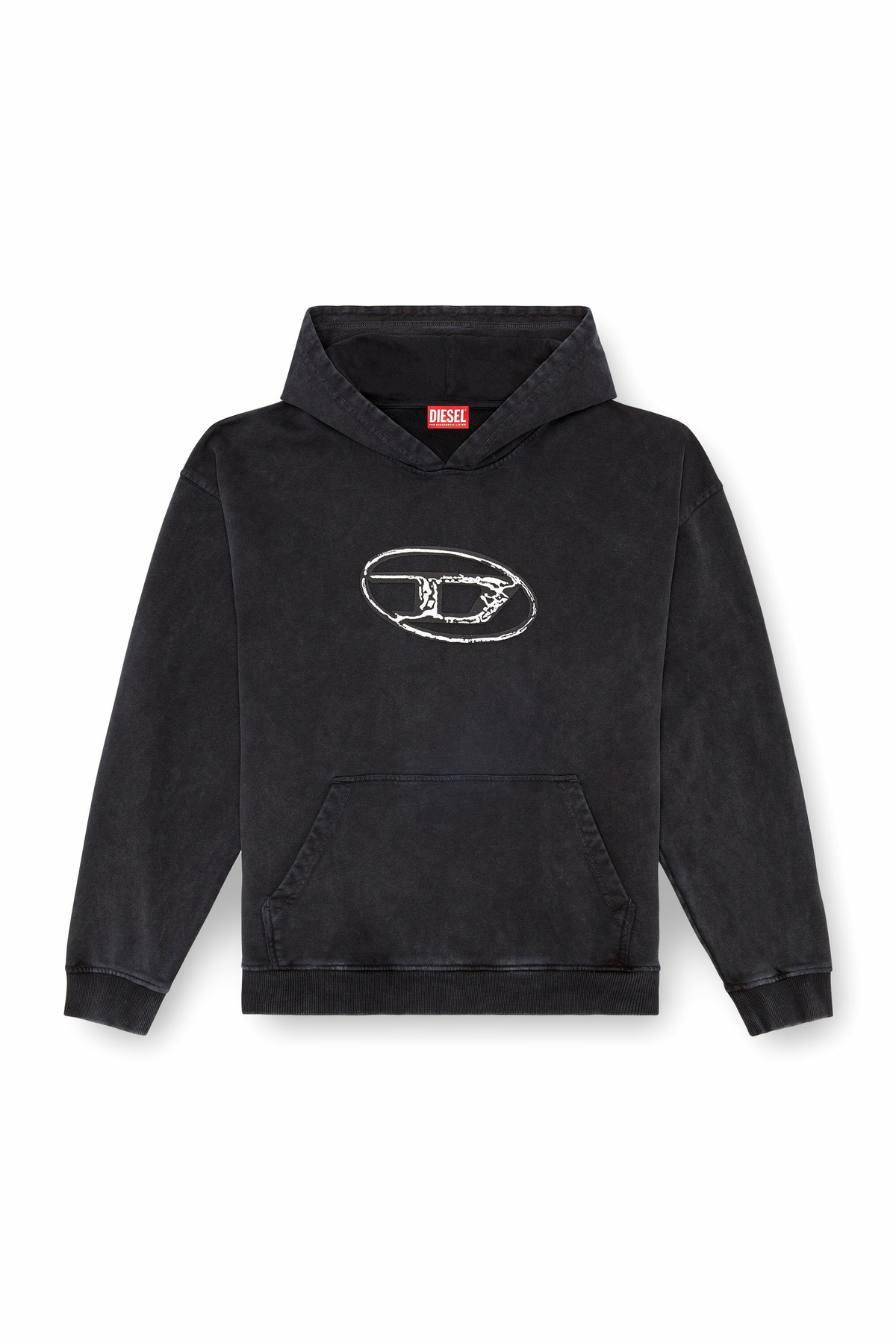 トップス DIESEL LAYERED OVERHOODIE sizeXS Diesel Hoodie with multi-layered logo print - Sweaters Mens in