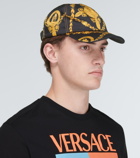Versace Maschera Baroque satin baseball cap