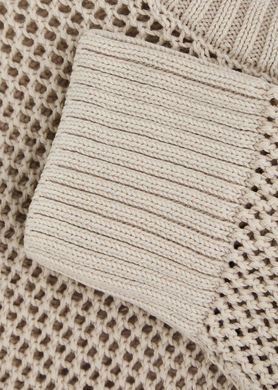 Represent Open-knit Cotton Jumper Off White