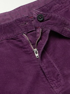 Massimo Alba - Straight-Leg Cotton-Corduroy Trousers - Purple