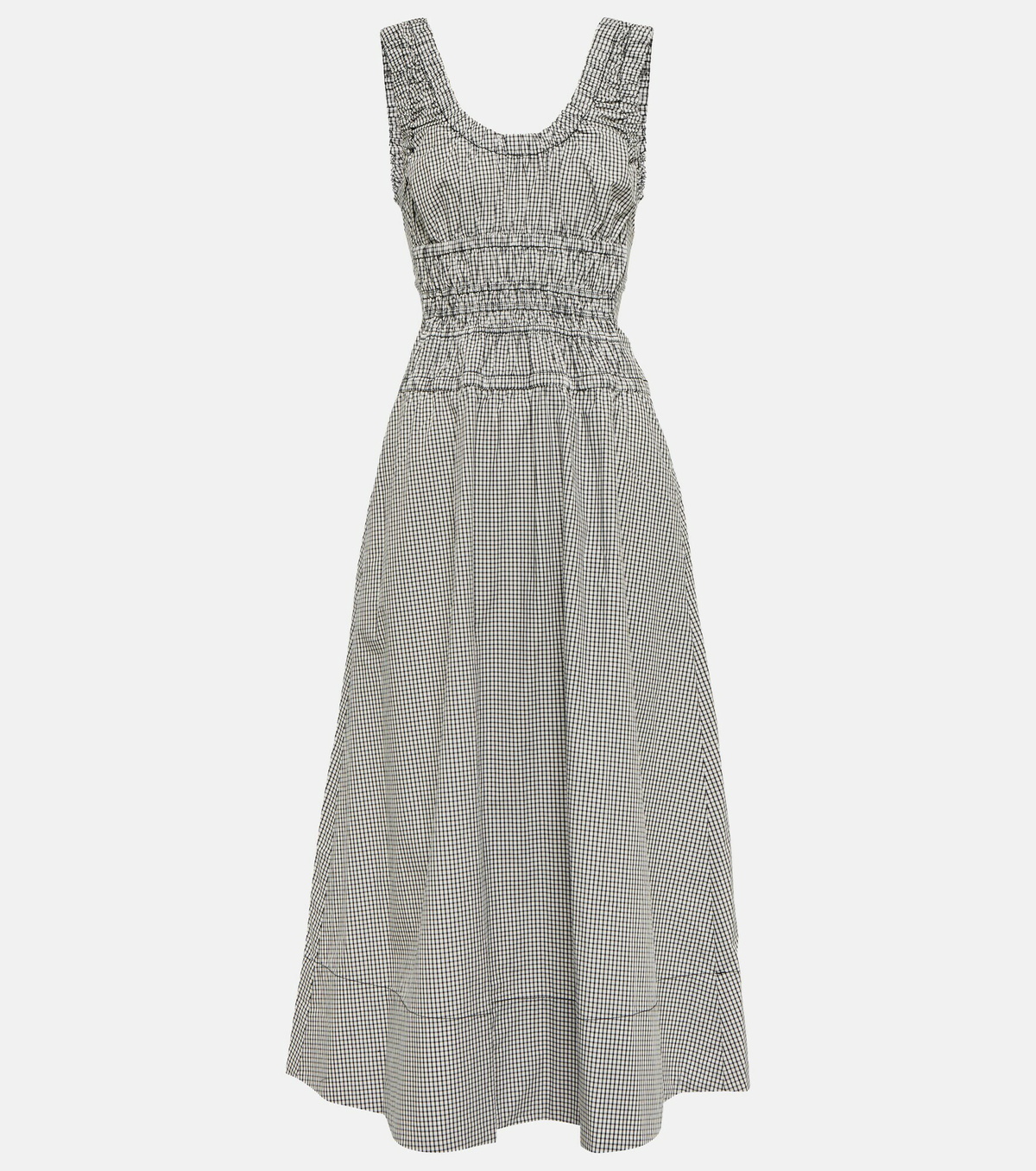 Proenza Schouler - White Label gingham poplin midi dress