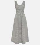 Proenza Schouler - White Label gingham poplin midi dress