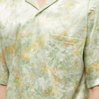 Martine Rose Men's Floral Vacation Shirt in Green Floral