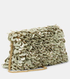 Dries Van Noten Sequined canvas clutch