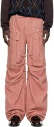 Y/Project Pink Gathered Cargo Pants