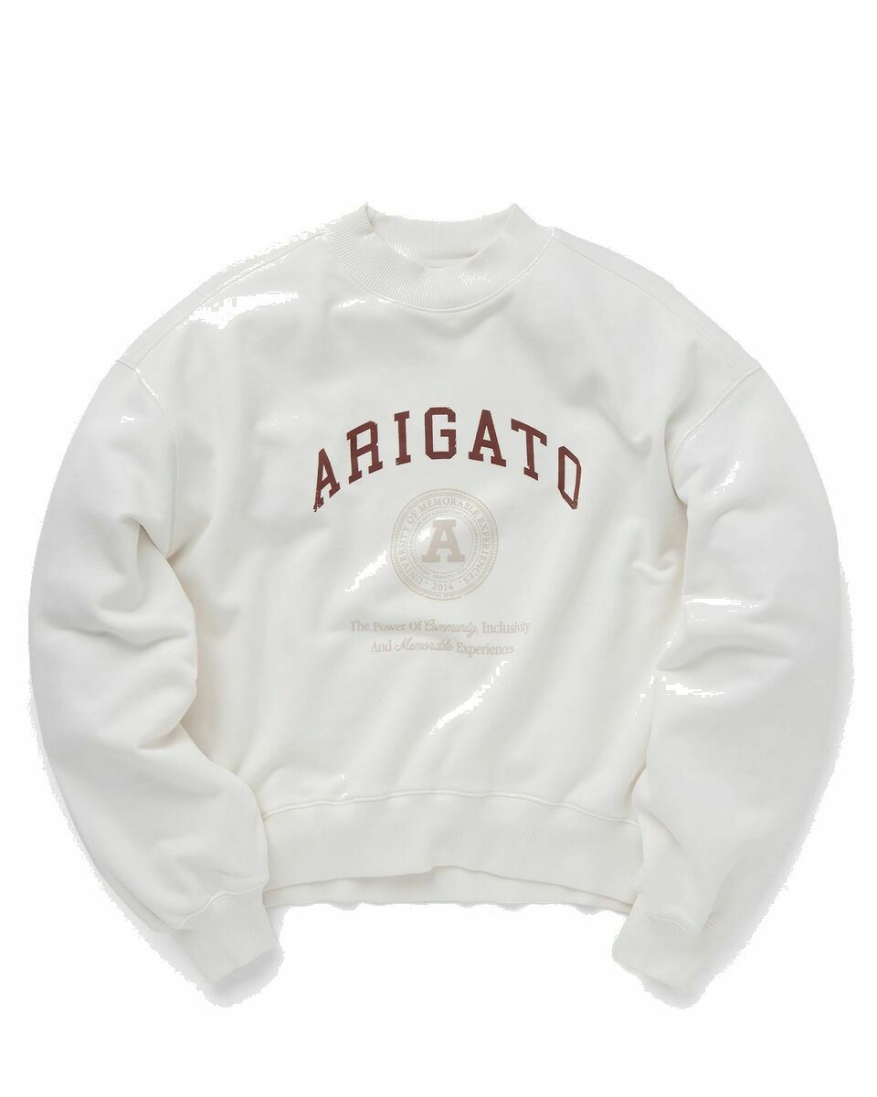 Photo: Axel Arigato Arigato University Sweatshirt White - Womens - Sweatshirts