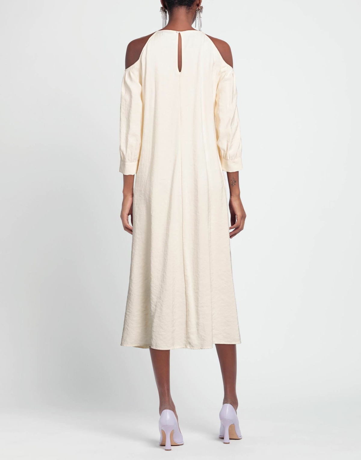 Peserico Womens Midi dress Cream