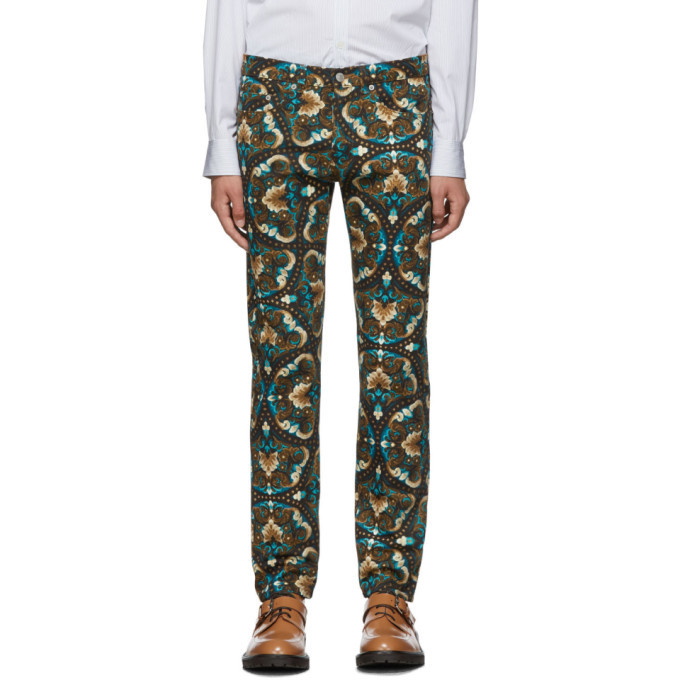 Photo: Dries Van Noten Brown Paisley Pender Trousers