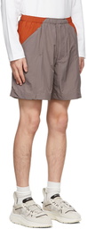 Y-3 Gray Classic Light Shell Running Shorts