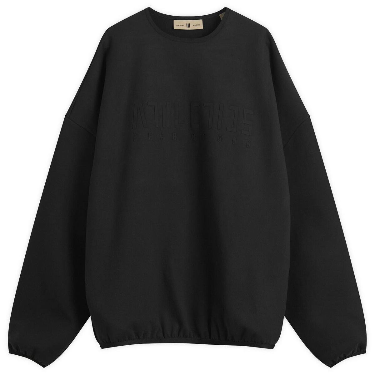 Adidas x Fear of God Athletics Crew Sweat in Black Adidas x FOG