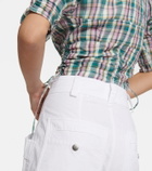 Marant Etoile Galaor checked cotton crop top