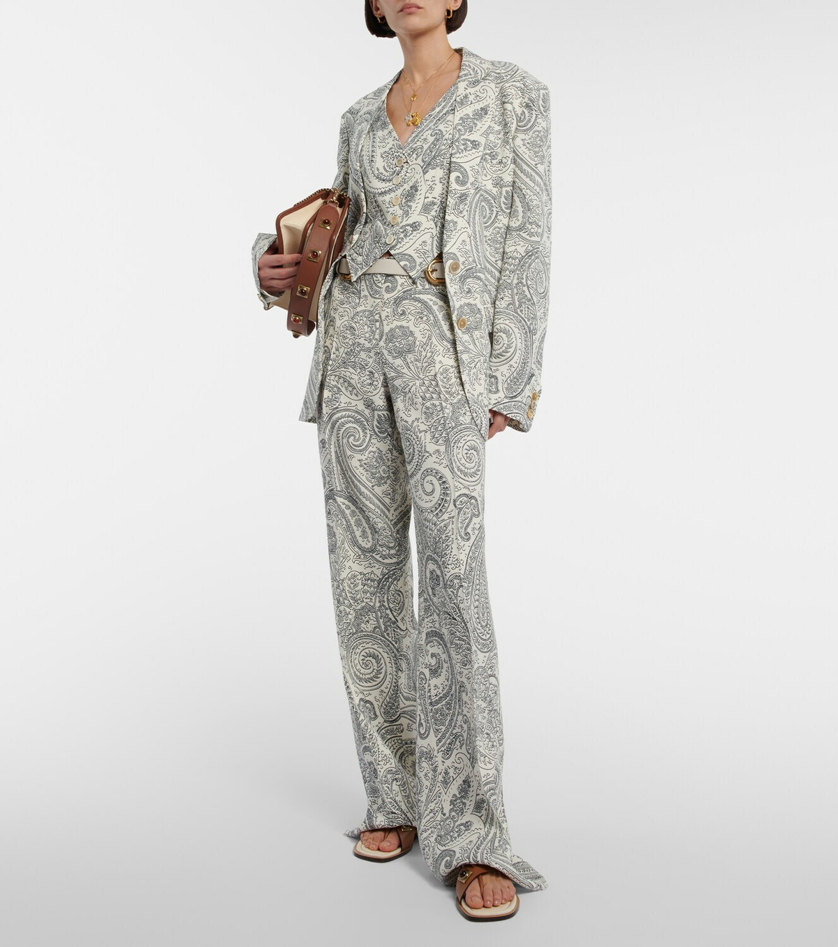 【関税&送料込】Etro Wool Trousers With Iconic Motif Etro PAISLEY WOOL TROUSERS | REVERSIBLE