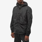 C.P. Company Men's Chrome-R Hooded Overshirt in Black