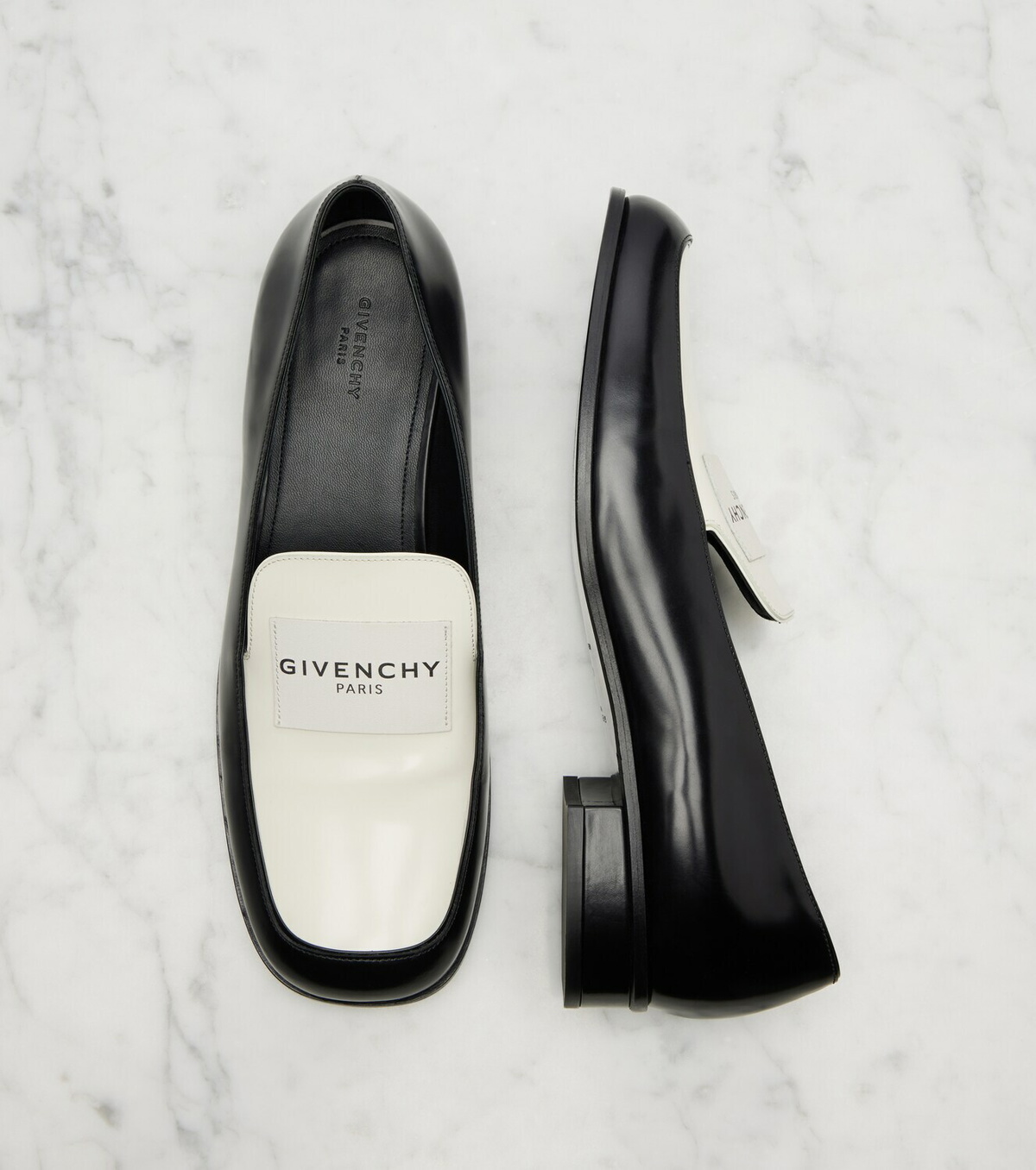 Givenchy Label leather loafers