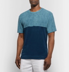 Howlin' - Colour-Block Cotton-Blend Terry T-Shirt - Petrol